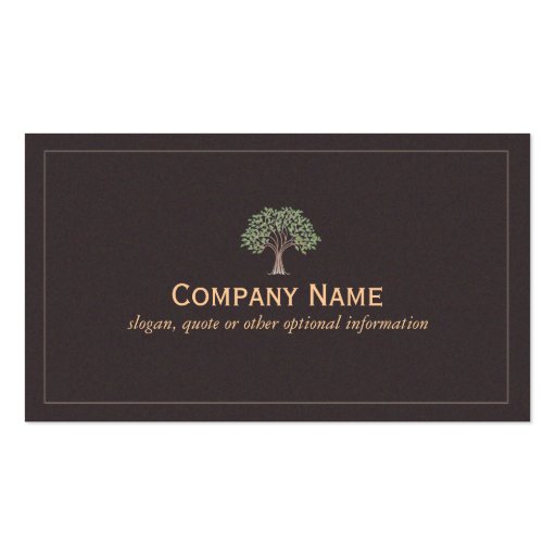 Old Wise Tree Business Card (front side)