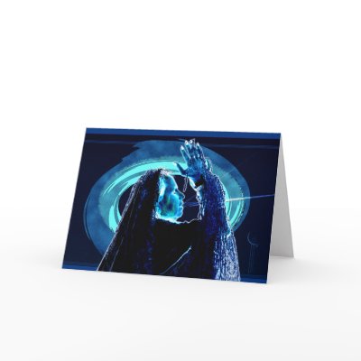 Old Woman Calls for Peace Cards by MoiraAshleigh