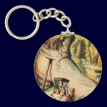 Old Woman Who Lived in a Shoe keychains
