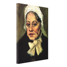 Old Woman with White Cap The Midwife by van Gogh Canvas Prints