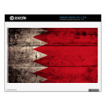 Old Wood Bahrain Flag; Decal For Netbook