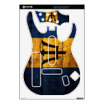 Old Wood Barbados Flag; Skins For Guitar Hero