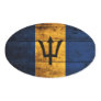 Old Wood Barbados Flag Stickers