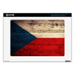 Old Wood Czech Republic Flag; Samsung Chromebook Skins