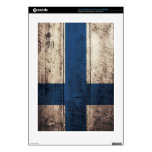 Old Wood Finland Flag Skin For The PS3 Console