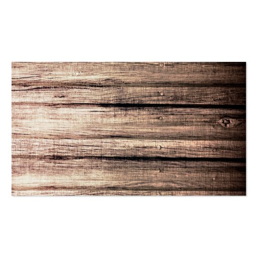 Old wood grain texture professional profile business card template (front side)