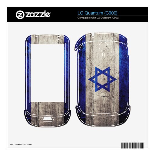 Old Wood Israel Flag; Skin For LG Quantum