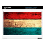 Old Wood Luxembourg Flag; Skin For Medium Netbook