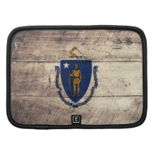 Old Wood Massachusetts Flag Planners