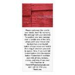 Old Wood with Fresh Red Paint Rack Card Template