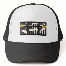 Old wooden abacus hat