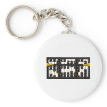 Old wooden abacus keychain