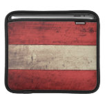 Old Wooden Austria Flag iPad Sleeves