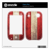 Old Wooden Austria Flag Skins For The Palm Pre