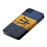 Old Wooden Barbados Flag iPhone 4 Case-Mate Cases