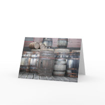 Old Wooden Barrels cards by GreetingsCards Old Wooden Barrels cards