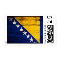 Old Wooden Bosnia Flag Postage