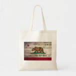 Old Wooden California Flag Bags