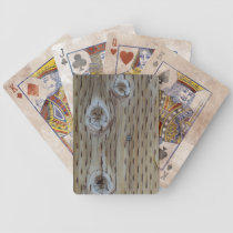 Old Wooden Card Deck playing cards
