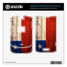 Old Wooden Chile Flag; Motorola RAZR Skins