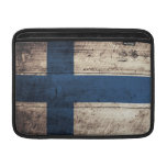 Old Wooden Finland Flag Sleeves For MacBook Air