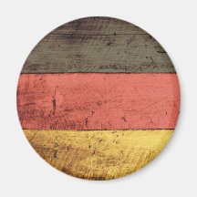 Old Wooden Germany Flag Fridge Magnet