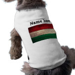 Old Wooden Hungary Flag Pet T Shirt