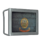 Old Wooden Idaho Flag; Belt Buckles