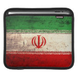 Old Wooden Iran Flag iPad Sleeve