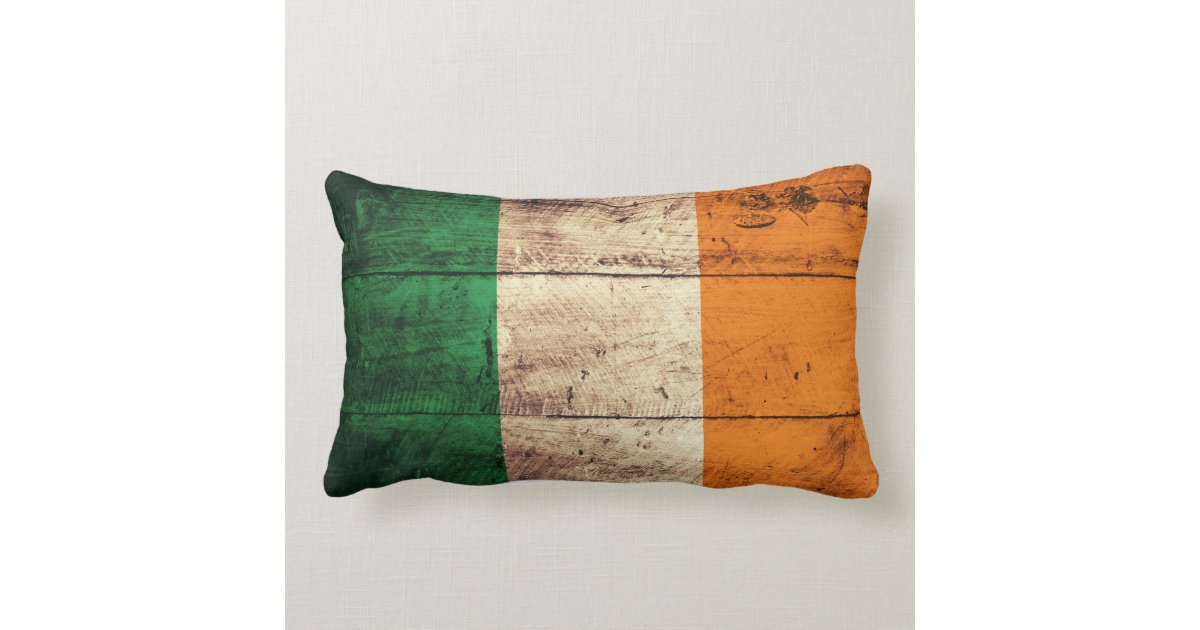 Old Wooden Ireland Flag Throw Pillow Zazzle