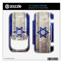 Old Wooden Israel Flag; Decals For LG Octane