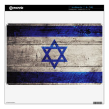 Old Wooden Israel Flag; Decals For The MacBook