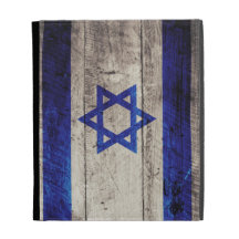 Old Wooden Israel Flag; iPad Folio Case