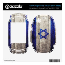 Old Wooden Israel Flag; Samsung Gravity Touch Skin