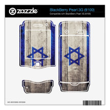 Old Wooden Israel Flag; Skin For BlackBerry Pearl