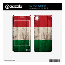 Old Wooden Italy Flag; Decal For The LG POP