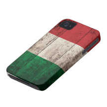 Old Wooden Italy Flag iPhone 4 Cases