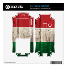 Old Wooden Italy Flag; LG Rumor Skin