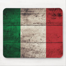 Old Wooden Italy Flag Mousepads