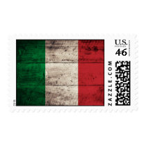 Old Wooden Italy Flag Postage