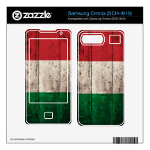 Old Wooden Italy Flag; Samsung Omnia Decal