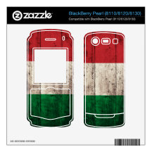 Old Wooden Italy Flag; Skin For BlackBerry