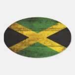 Old Wooden Jamaica Flag stickers