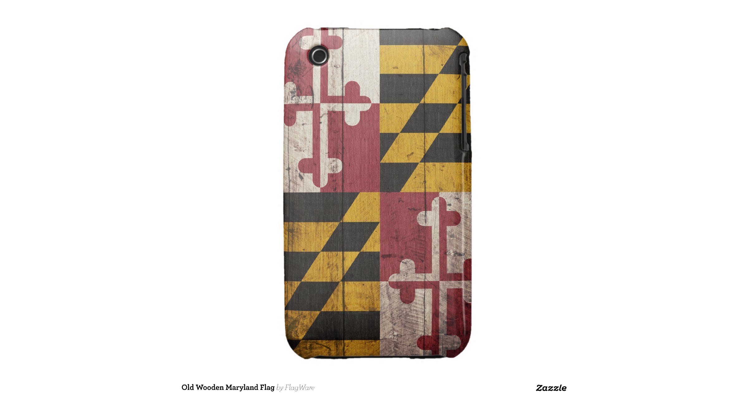 old_wooden_maryland_flag_iphone_3_case_mate_case ...