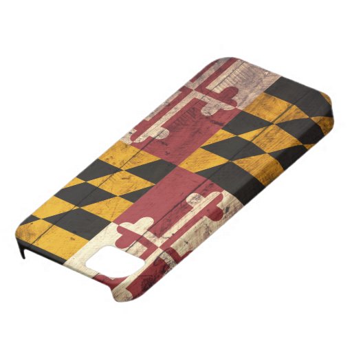 Old Wooden Maryland Flag iPhone 5 Case