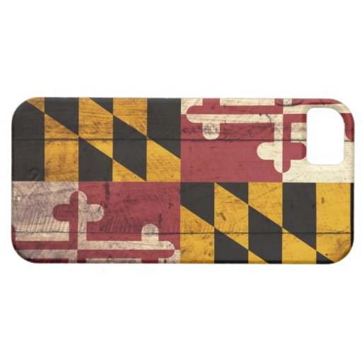 Old Wooden Maryland Flag iPhone 5 Case