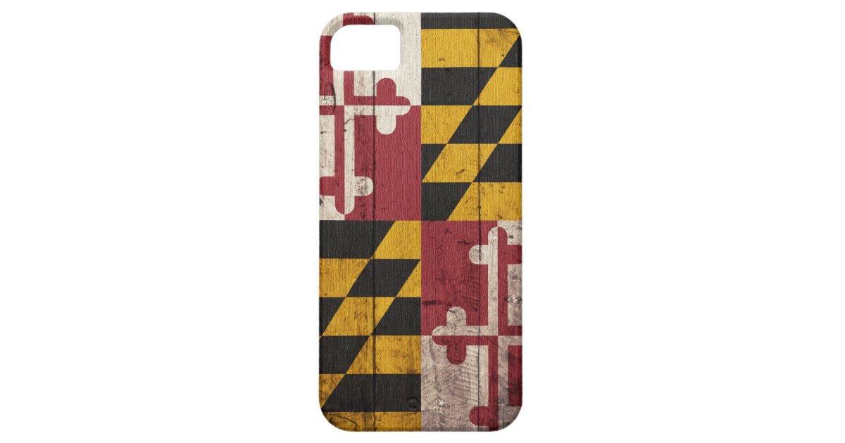 Old Wooden Maryland Flag iPhone SE/5/5s Case | Zazzle