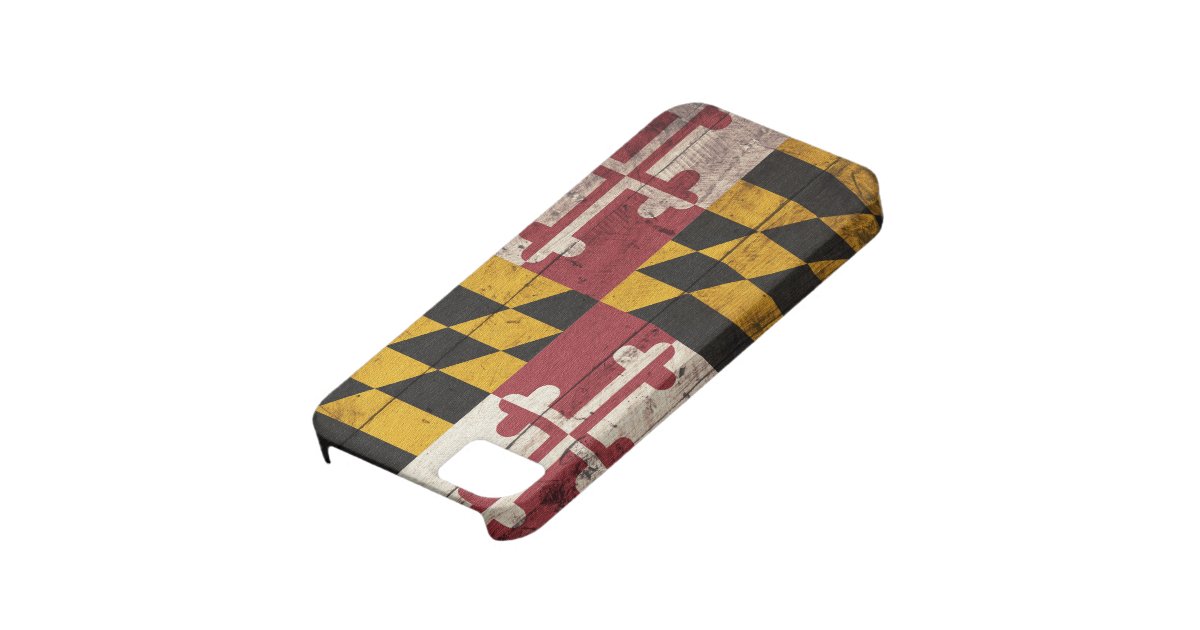 Old Wooden Maryland Flag iPhone SE/5/5s Case | Zazzle