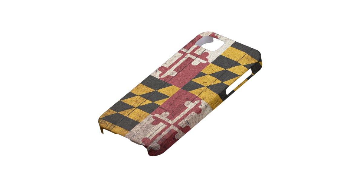 Old Wooden Maryland Flag iPhone SE/5/5s Case | Zazzle