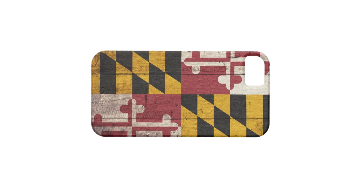 Old Wooden Maryland Flag iPhone SE/5/5s Case | Zazzle